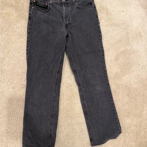 Denim Forum Women's Straight Leg Jeans - Black